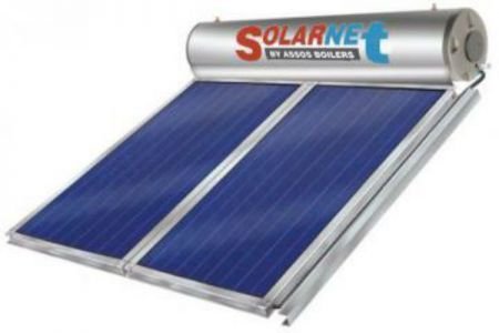 Assos SOLARNET Glass 300lt/4.00m² Επιλεκτικός (2 συλλέκτες) 2πλης Ενέργειας
