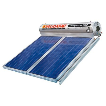 Helioakmi Megasun Glass 300lt/4.20m² Επιλεκτικός (2 συλλέκτες) 2πλης Ενέργειας
