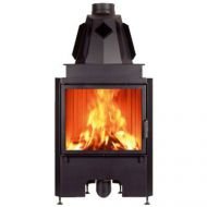 Edilkamin Airfire επίπεδη-ανοιγόμενη πόρτα 10kW κλειστή εστία ξύλου με φυσική ροή