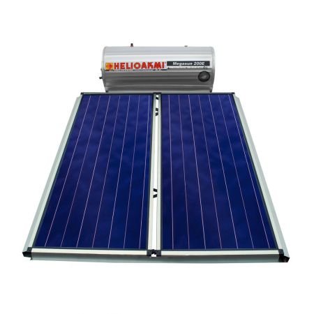 Helioakmi Megasun Glass 200lt/4.20m² Επιλεκτικός (2 συλλέκτες) 2πλης Ενέργειας